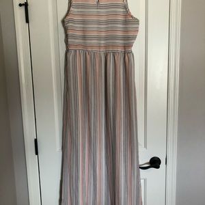 Olive and Oak sleeveless maxi dress Sz M
